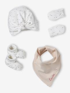 -Babyset muts, wanten, sjaal en sloffen baby