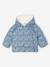 Asymmetrisch donsjack met voering baby grijsblauw+iriserend koper+poederroze - vertbaudet enfant 