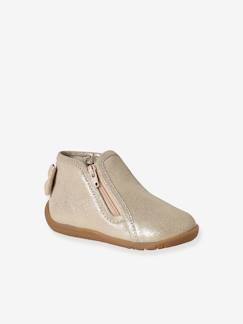 Chaussures-Chaussures bébé 17-26-Bottines zippées souples en cuir bébé
