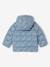 Asymmetrisch donsjack met voering baby grijsblauw+iriserend koper+poederroze - vertbaudet enfant 