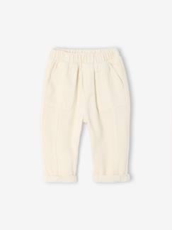 Pantalon bébé en twill  - vertbaudet enfant