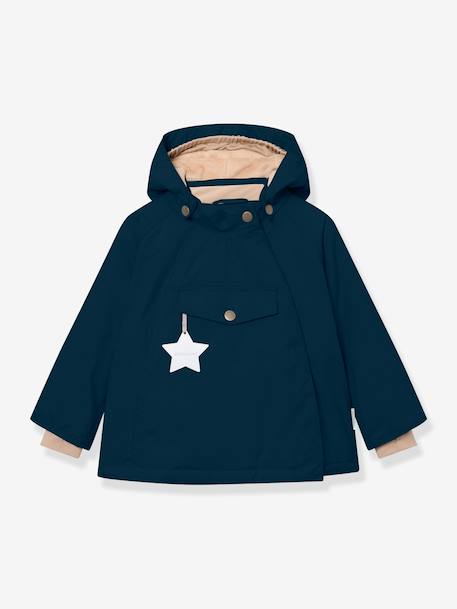 Veste d'hiver avec doublure polaire MATWANG enfants MINI A TURE bleu foncé+bordeaux+gris+gris ardoise+marine+marron+rouge+vert sauge+vieux rose - vertbaudet enfant 