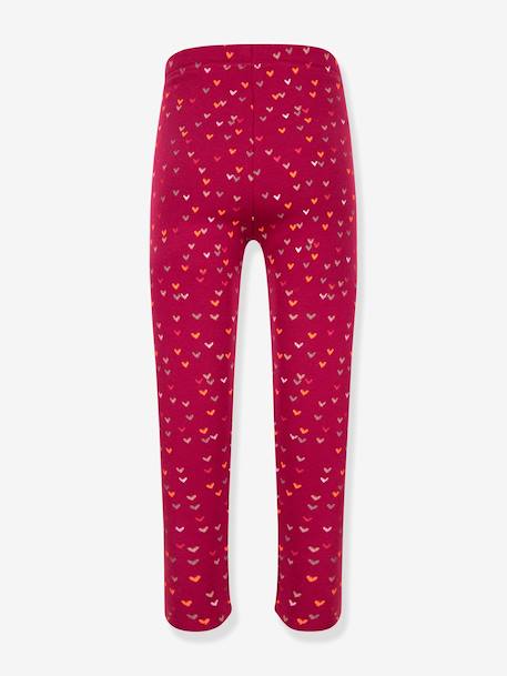 Thermoleggings HAPPY GIRLS meisjes Harten gemêleerd grijs+grenadine+marineblauw+roze (poederkleur) - vertbaudet enfant 