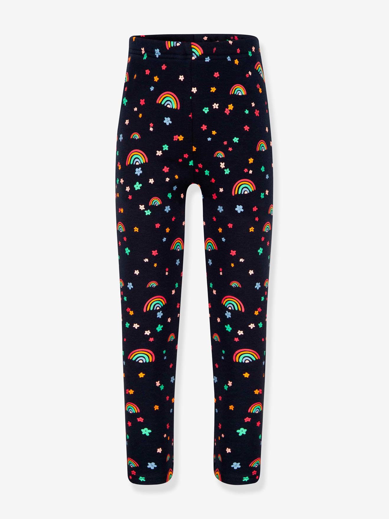 HAPPY GIRLS thermische legging regenboog marineblauw