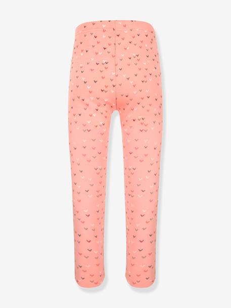 Thermoleggings HAPPY GIRLS meisjes Harten gemêleerd grijs+grenadine+marineblauw+roze (poederkleur) - vertbaudet enfant 