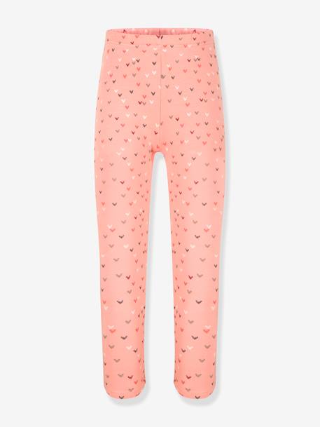 Thermoleggings HAPPY GIRLS meisjes Harten gemêleerd grijs+grenadine+marineblauw+roze (poederkleur) - vertbaudet enfant 