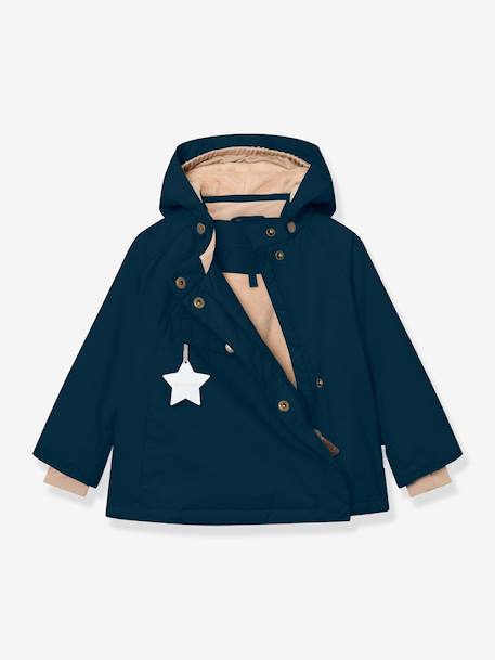 Veste d'hiver avec doublure polaire MATWANG enfants MINI A TURE bleu foncé+bordeaux+gris+gris ardoise+marine+marron+rouge+vert sauge+vieux rose - vertbaudet enfant 