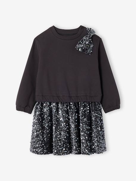 Robe fille noël à sequins effet 2 en 1  - vertbaudet enfant