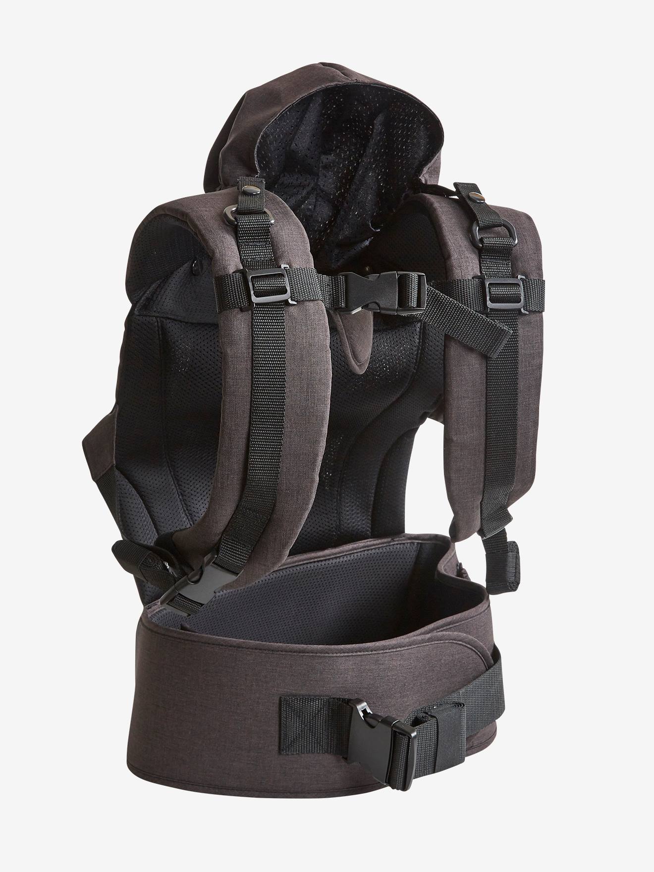 Porte Bebe Physiologique Vertbaudet Noir Gris Puericulture