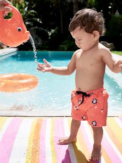 Maillot De Bain Bebe T Shirt Anti Uv Orange Vertbaudet