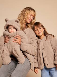 -Sherpajas met luipaardvoering, capsulecollectie moeder-dochter ENVIE DE FRAISE