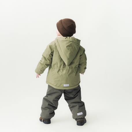 Veste d'hiver avec doublure polaire MATWANG enfants MINI A TURE bleu foncé+bordeaux+gris+gris ardoise+marine+marron+rouge+vert sauge+vieux rose - vertbaudet enfant 