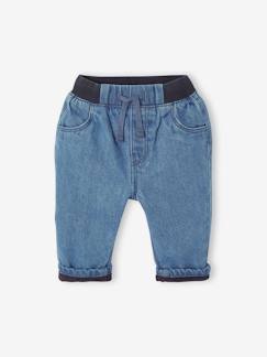 -Jean bébé doublé avec taille élastiquée