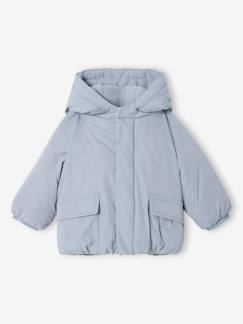 Baby-Donsjack voor baby met capuchon en fleecevoering