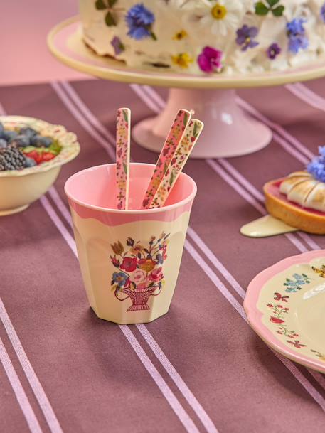 NATHALIE Lété kinderbeker 250 ml RICE Neon Pink fluoriserend roze - vertbaudet enfant 