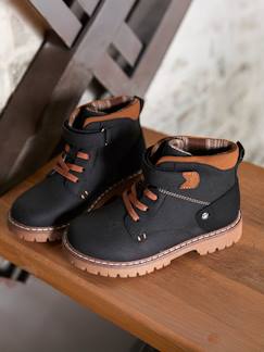Boots enfant garçon synthétique à scratchs  - vertbaudet enfant