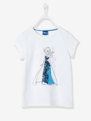 T-shirt voor meisjes met sneeuwitjesthema en dubbelzijdige lovertjes  - vertbaudet enfant 