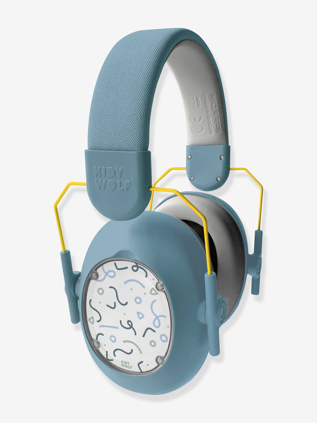 Hoofdtelefoon Met Ruisonderdrukking Kidynoise - Kidywolf Blauw