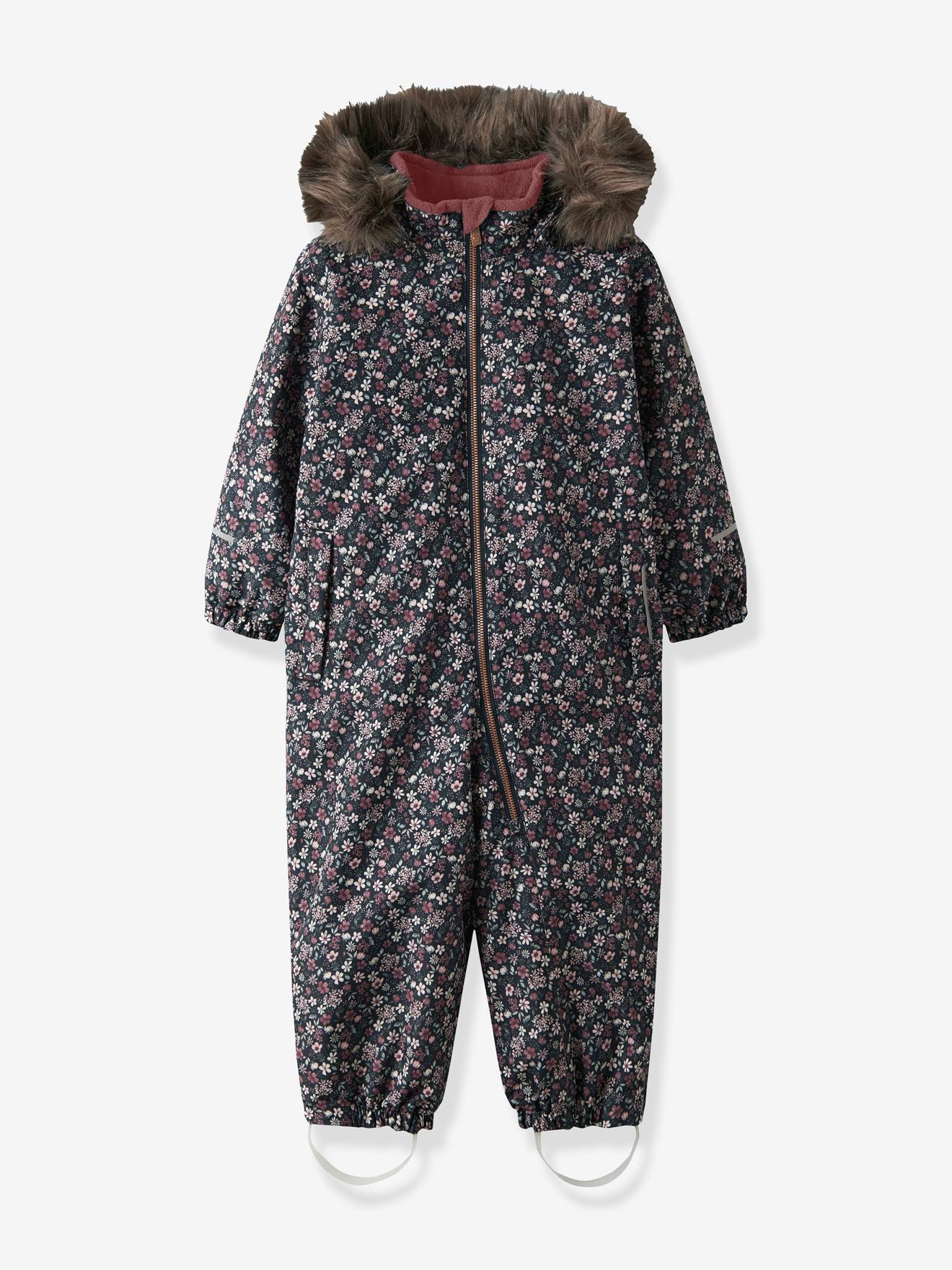 Met Fleece Gevoerde Sneeuw Jumpsuit Met All-over Print Voor Meisjes Name It Donkerblauw