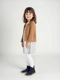 -Set met vest en bloemenjurk meisje