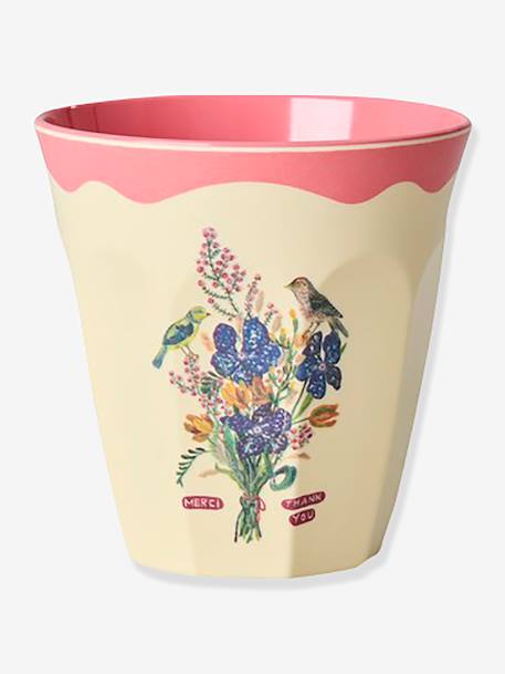 NATHALIE Lété kinderbeker 250 ml RICE Neon Pink fluoriserend roze - vertbaudet enfant 