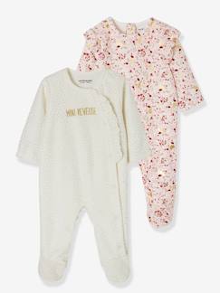 Bébé-Pyjama, surpyjama-Lot de 2 pyjamas dors-bien bébé en velours