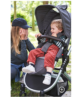 Bicity+ gecombineerde omkeerbare kinderwagen vertbaudet - aluminiumgrijs