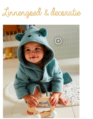 Biologisch katoenen gaas* baby badjas, aanpasbaar Oeko-Tex®. - groen