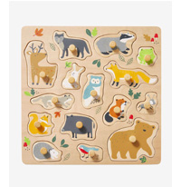 Puzzle bouton Forêt en bois FSC®