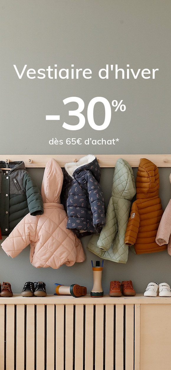 Vestiaire d'hiver : -30% dès 65€ d’achat*