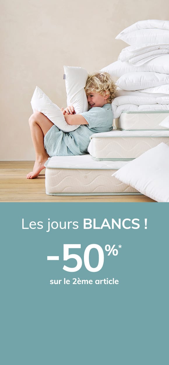 Les jours blancs ! -50% sur le 2ème article*