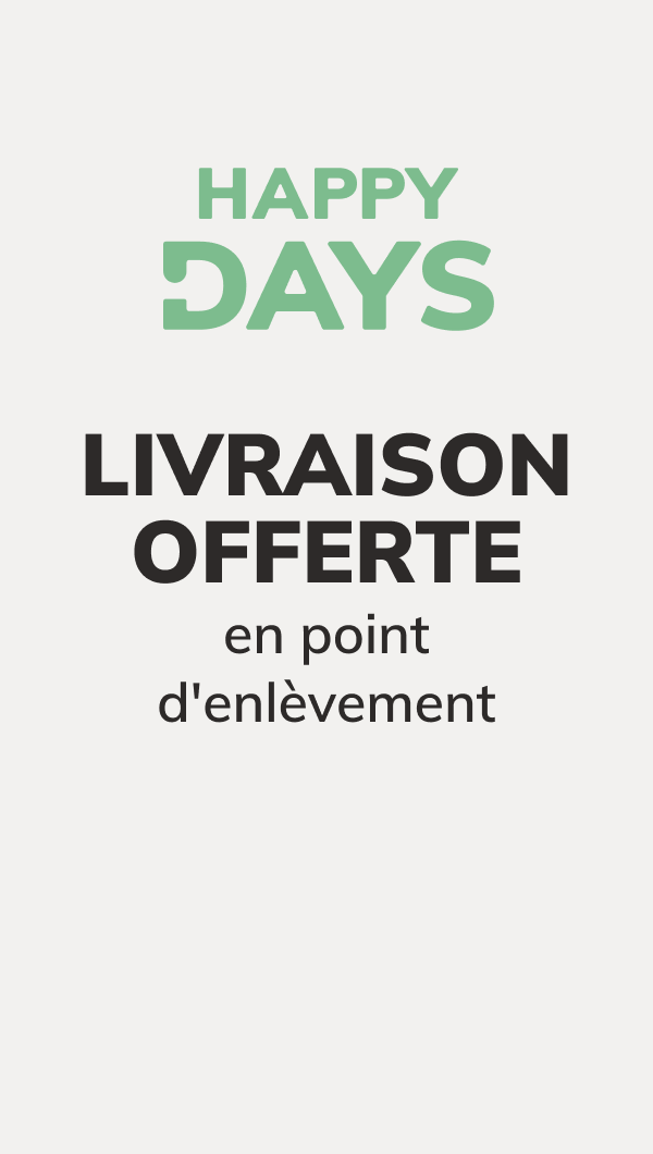 Happy Week-end: Livraison OFFERTE en point d'enlèvement