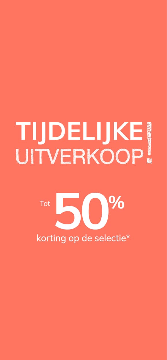 Tijdelijke solden! Tot 50% korting op de selectie*