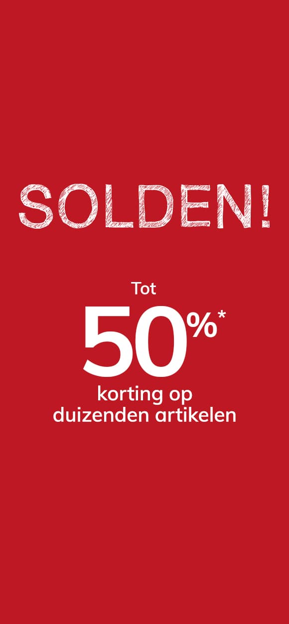 Solden! Tot 50% korting* op de selectie