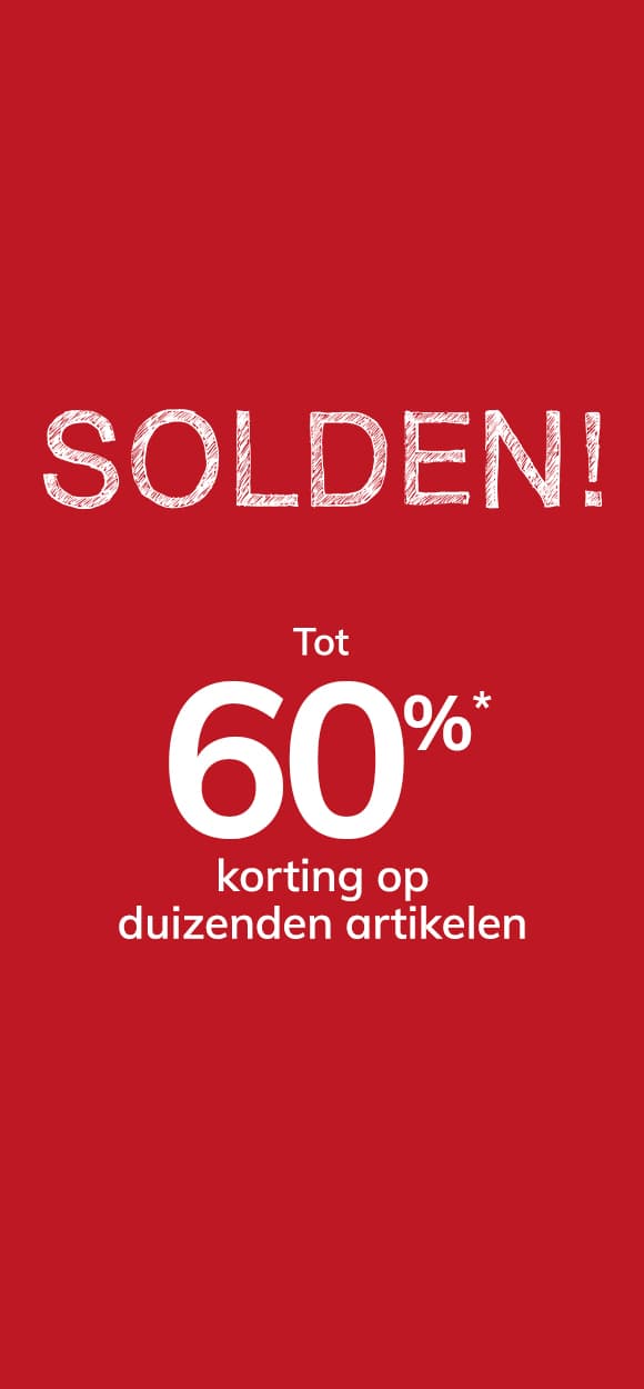 Solden! Tot 60% korting* op de selectie