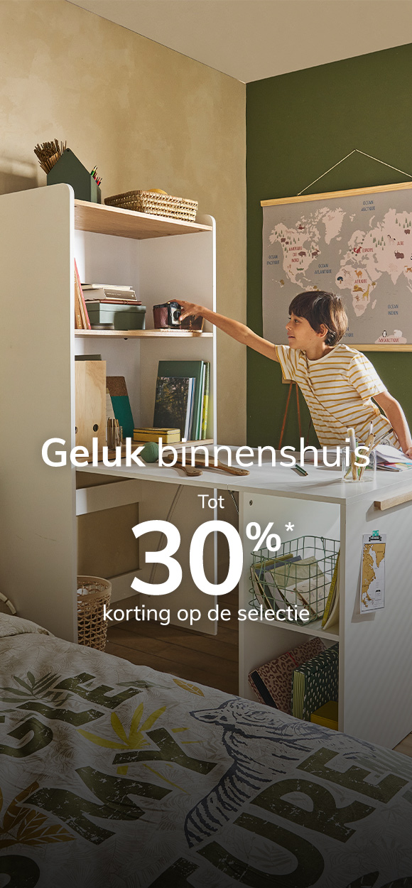 Geluk binnenshuis: Tot 30% korting* op de selectie
