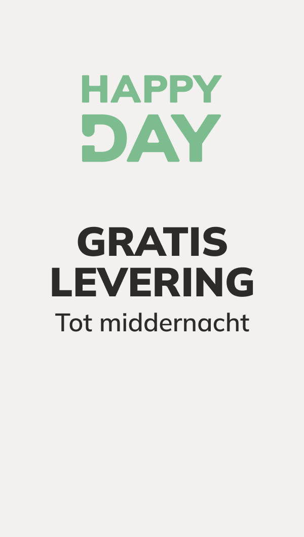 Happy Day: GRATIS levering tot middernacht