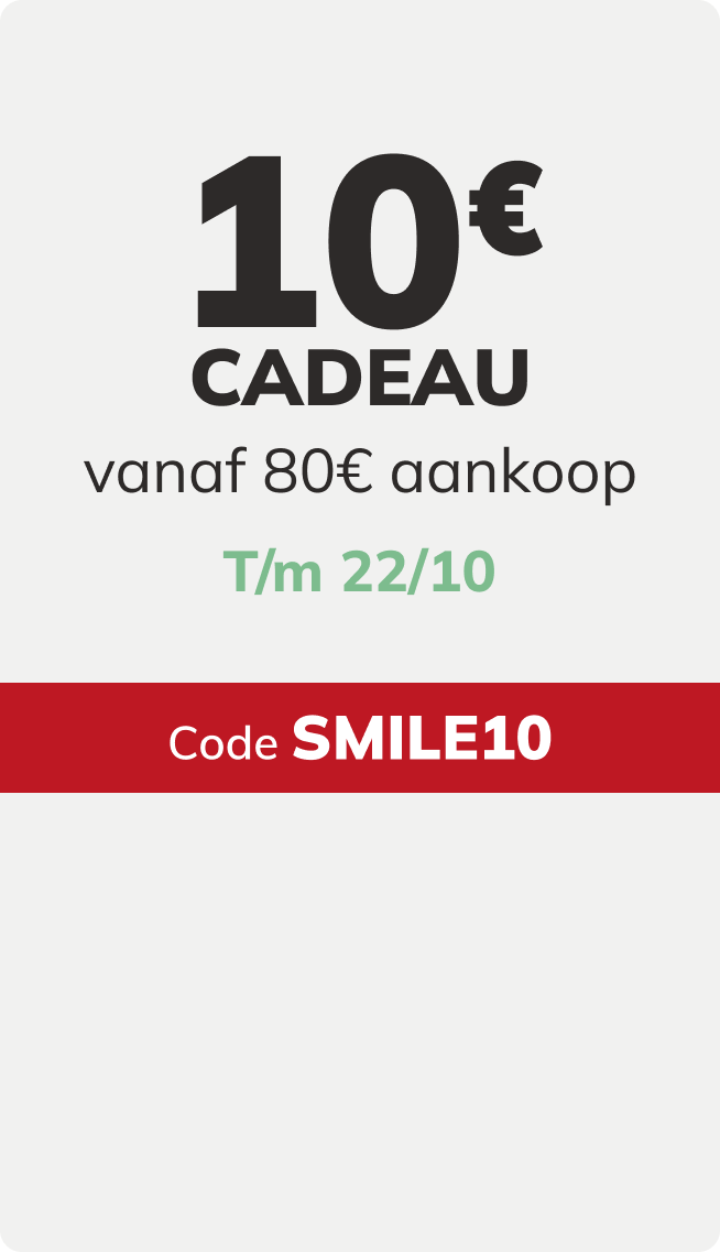 10€ offerts dès 80€ d'achat Jusqu'au 22/10 Code SMILE10